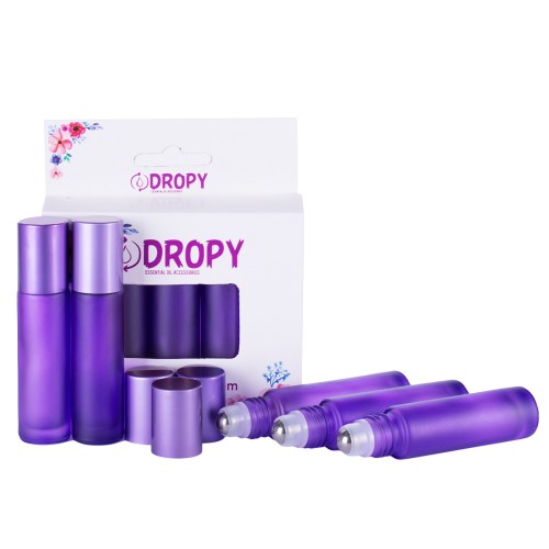 Set 5 sticlute roll on 10 ml mov DROPY® ICE
